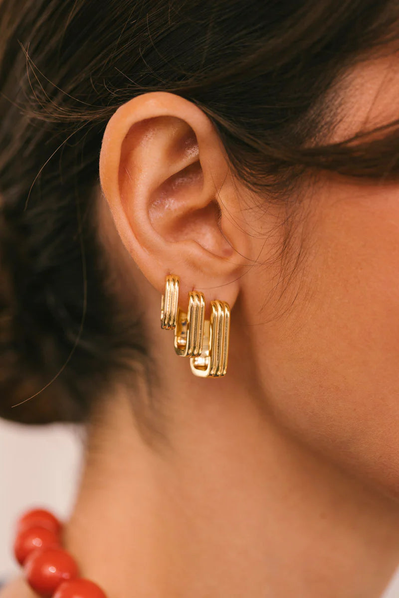Textured Ovate Hoops 20mm